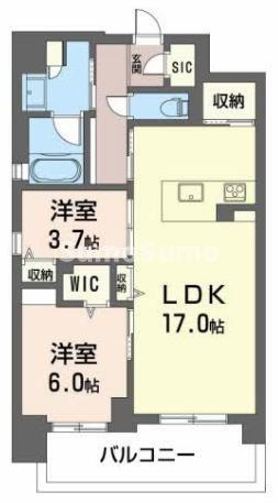 アルブラン京町堀の間取り