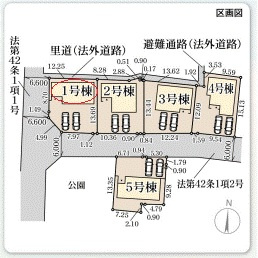 【区画図】 | リーブルガーデン長浜市新庄寺町６期 | 区画図