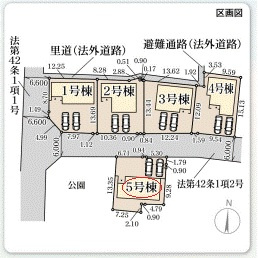 【区画図】 | リーブルガーデン長浜市新庄寺町６期 | 区画図