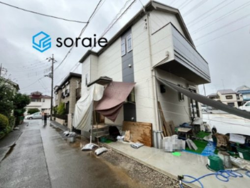 川越市下新河岸全1棟　新築戸建　ハートフルタウンの前面道路含む現地写真|9/26　撮影