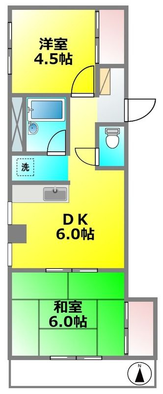 ヤマザキエムハイツの間取り