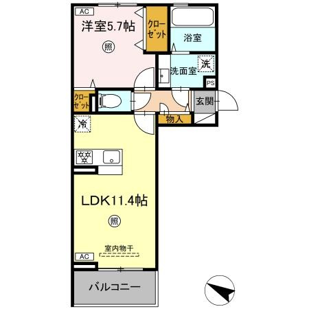 CIEL　B棟の間取り