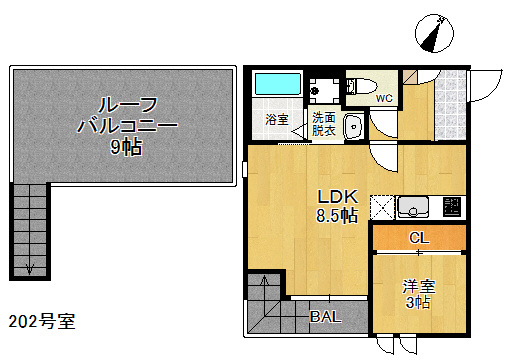 【間取り】 | Grandtic Riz 高宮　★プライスホームなら仲介手数料が割引価格です！★