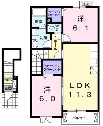 グリーンブリーズの間取り