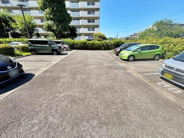 平置きタイプの便利な駐車場