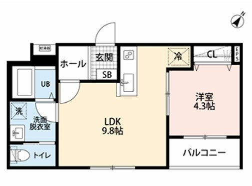 リーブルファイン新座大和田１号棟の間取り