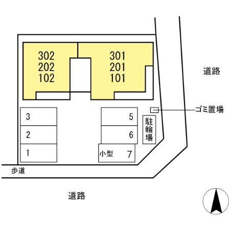 chugo Ciaoの区画図