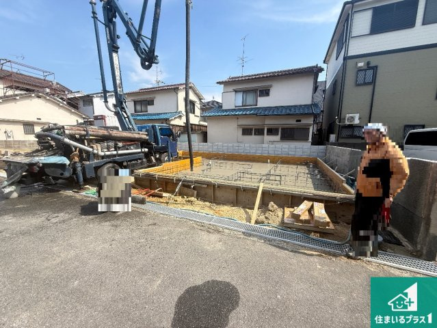 羽曳野市南恵我之荘　第2期　新築一戸建ての外観|現在の進捗状況です！順調に作業進行中、完成が待ち遠しいです！詳細の間取り等、お気軽にお問い合わせください！