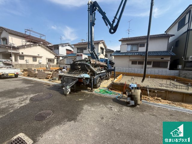 羽曳野市南恵我之荘　第2期　新築一戸建ての外観|現在建築中！落ち着いた街並みで新生活を始めることが出来そう！周辺の物件も併せてご紹介させて頂きます！
