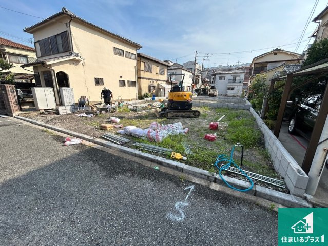 大阪市西淀川区中島　第1期　新築一戸建ての外観|現在の進捗状況です！順調に作業進行中、完成が待ち遠しいです！詳細の間取り等、お気軽にお問い合わせください！