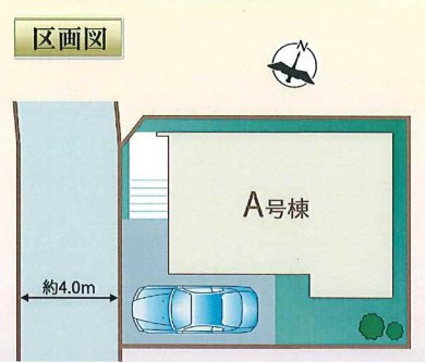 川越市かし野台2丁目　全1棟　新築戸建　ハートフルタウンの区画図