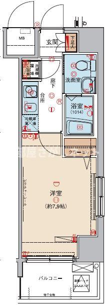 ロメック山手日暮里【おとり物件なし】#学生・社会人にオススメ！初期費用分割払いOK！の間取り
