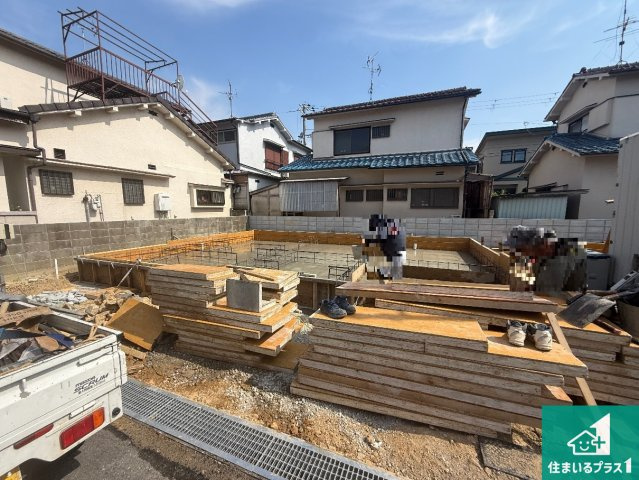 羽曳野市南恵我之荘　第2期　新築一戸建ての外観|現在建築中！落ち着いた街並みで新生活を始めることが出来そう！周辺の物件も併せてご紹介させて頂きます！