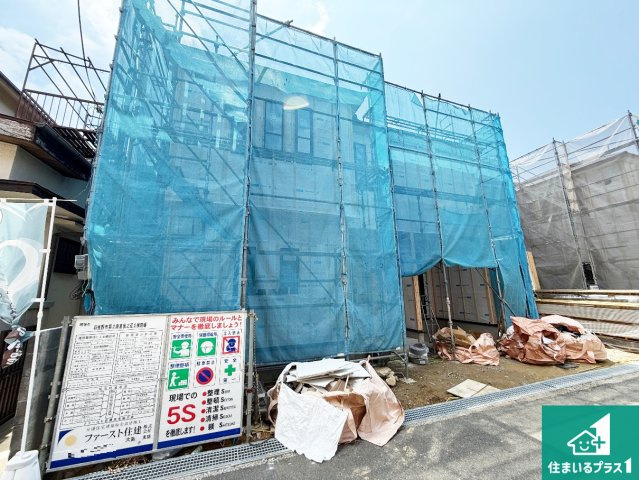 羽曳野市南恵我之荘　第2期　新築一戸建ての外観|現在建築中！落ち着いた街並みで新生活を始めることが出来そう！周辺の物件も併せてご紹介させて頂きます！