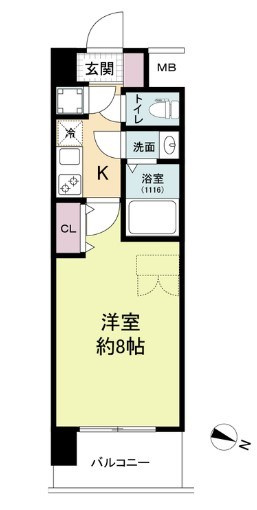 セレニテ神戸ミラクノールの間取り