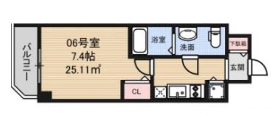S-RESIDENCE北浜の間取り