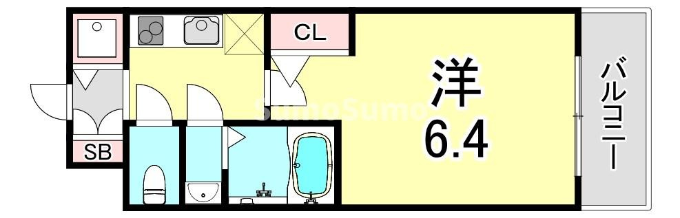 エスリード神戸兵庫駅マリーナスクエアの間取り