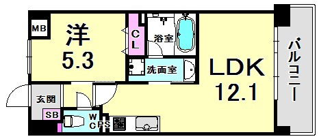 ナタリー神戸の間取り