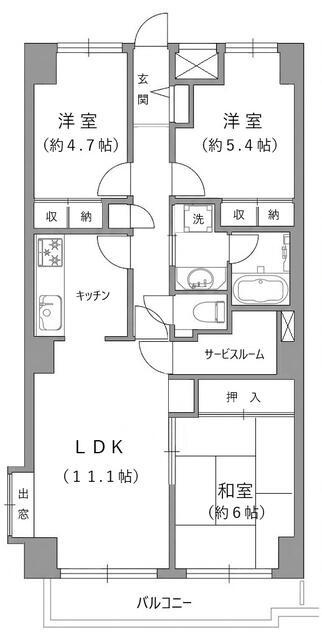 ワコーレ三軒茶屋の間取り