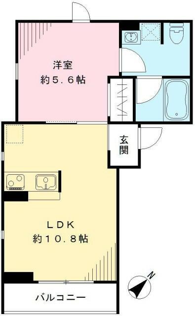 油面パークヴィレッジＤ棟の間取り