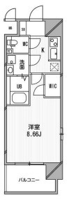 アーデン谷町の間取り