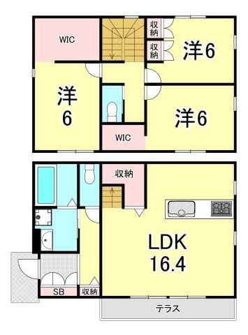 (仮称)東灘区岡本9丁目計画の間取り