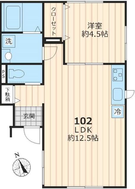 Ombrage　Bの間取り
