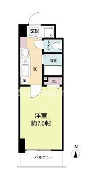 エスリードコート難波ウエストの間取り