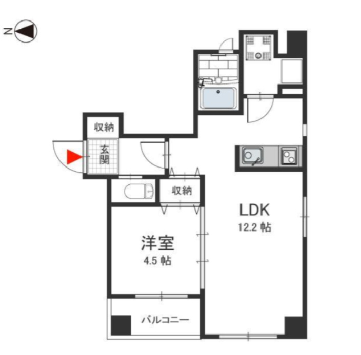 ＡＺ天満の間取り