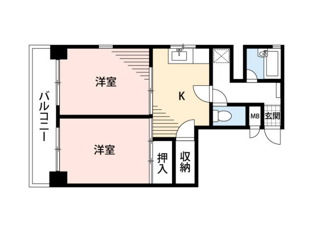 Green View姪浜の間取り