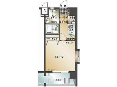 エンクレスト博多Ⅱの間取り