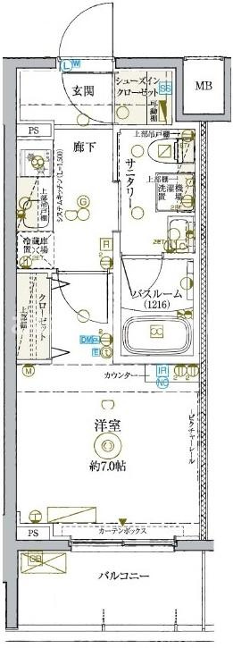 KDXレジデンス池袋ウエスト【おとり物件なし】#学生・社会人にオススメ！初期費用分割払いOK！の間取り