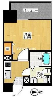 リヴィアスナンバルーチェの間取り