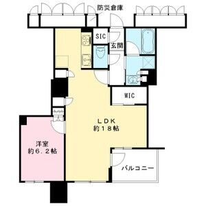 ブランズタワー大阪本町の間取り