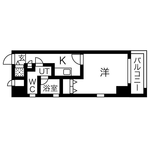 ピュアドームリバーサイド天神の間取り