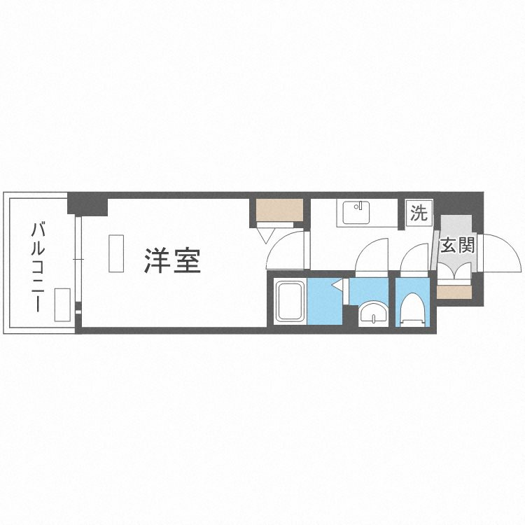 プレサンスOSAKA DOMECITY クロスティの間取り