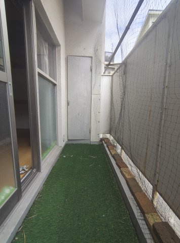 福住マンションのバルコニー