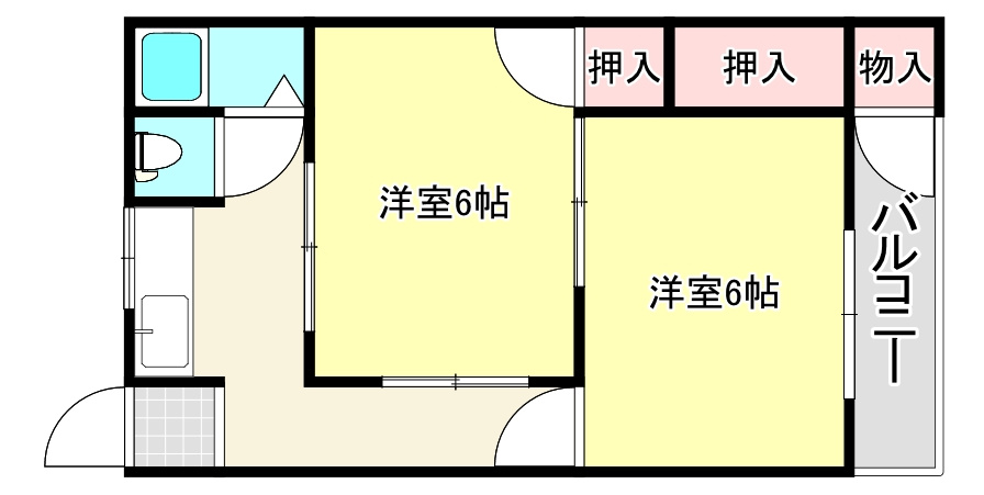 福住マンションの間取り