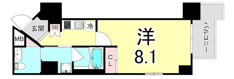 ラナップスクエア湊川公園の間取り