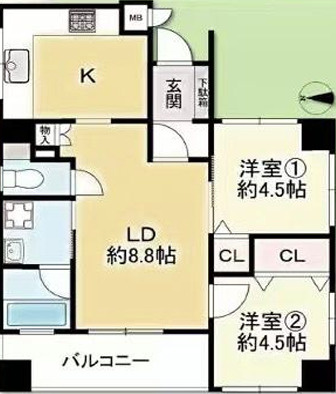 ロータリー上町の間取り