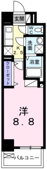 アルカディア9の間取り