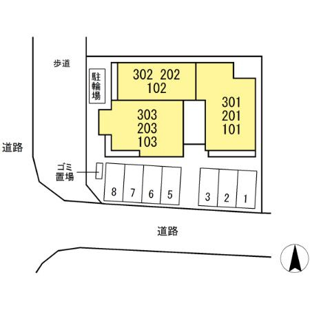 グラシオンの区画図
