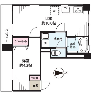 広尾エイティの間取り