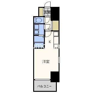 エスリード難波ステーションプラザの間取り