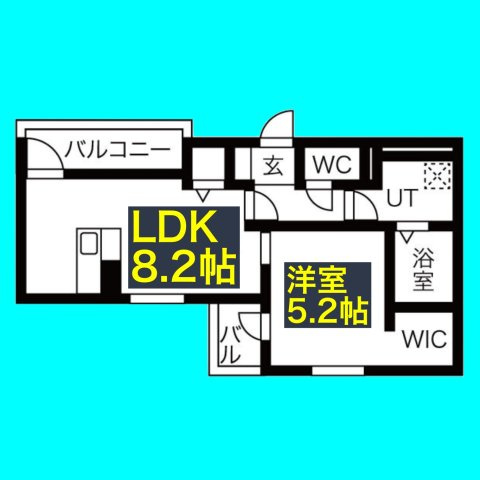G flat 太閤の間取り