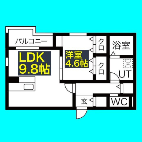 G flat 太閤の間取り
