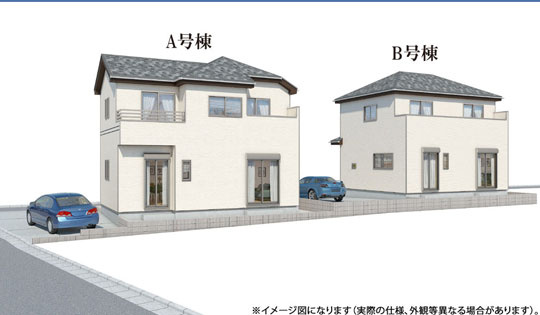 『地域密着☆ふじの不動産』多賀城市伝上山2丁目の外観パース