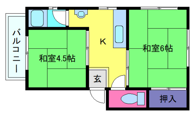 新堂マンションの間取り