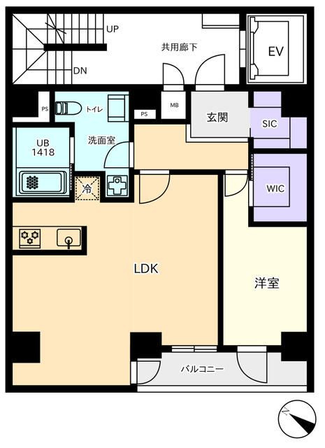 プラティーク日本橋水天宮の間取り