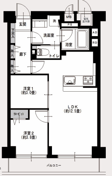 日商岩井第2玉川台マンションの間取り